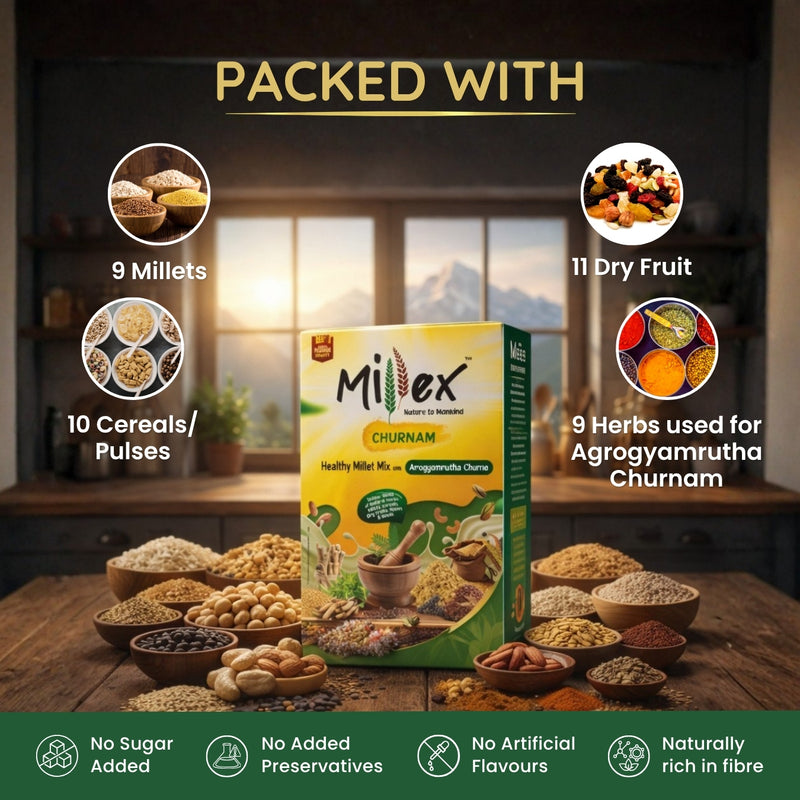 Millex Millet Health Drink Mix with churnam (800g)