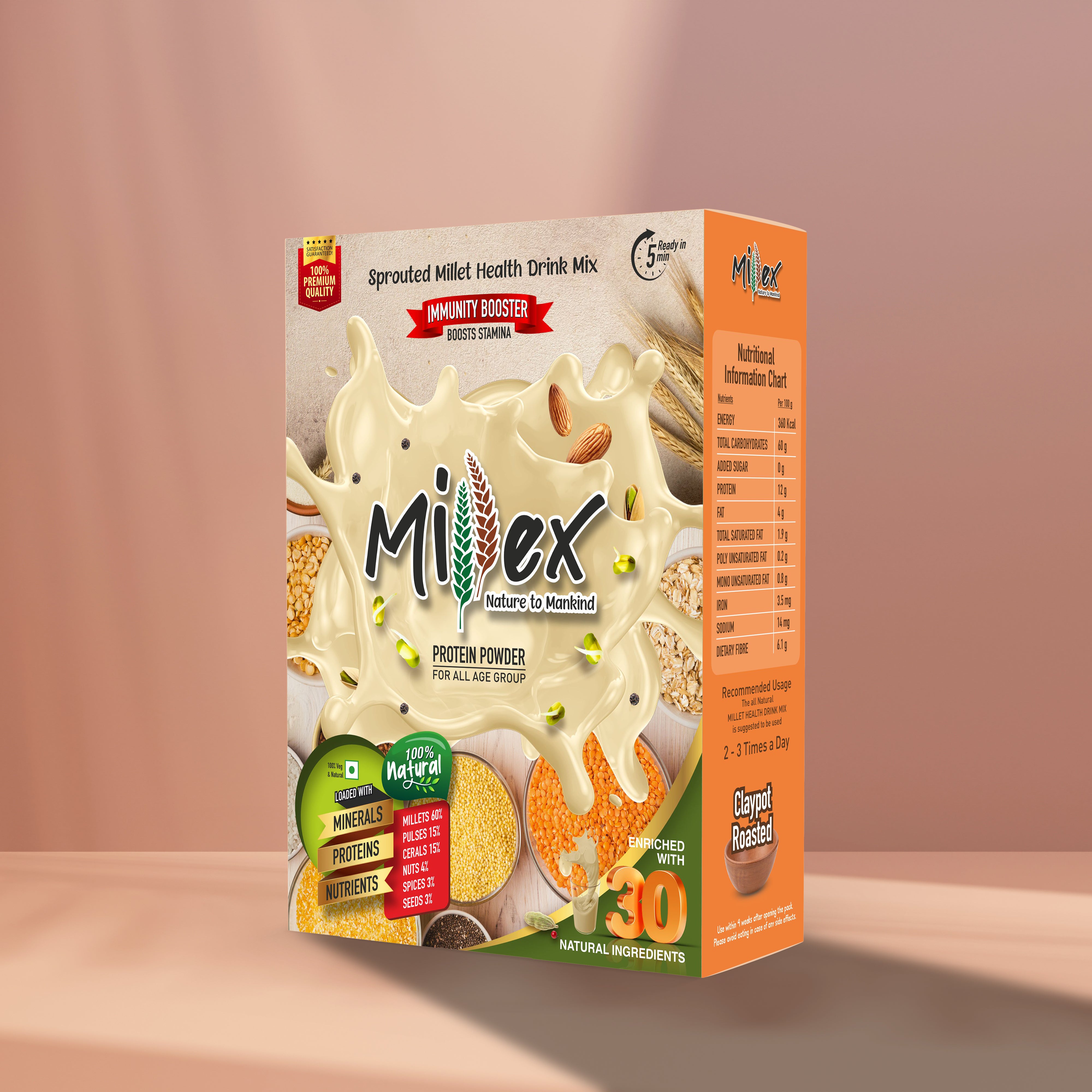 Buy Millex Healthy Millet Mix Powder (With Out Churnam) Online