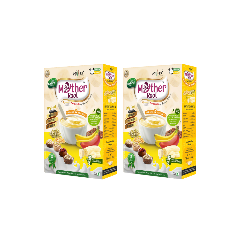 MotherRoot | Banana & Sprouts (Each 400 G) - Value Packs
