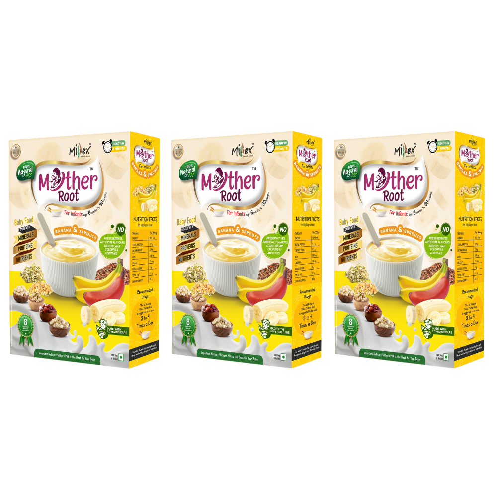 MotherRoot | Banana & Sprouts (Each 400 G) - Value Packs