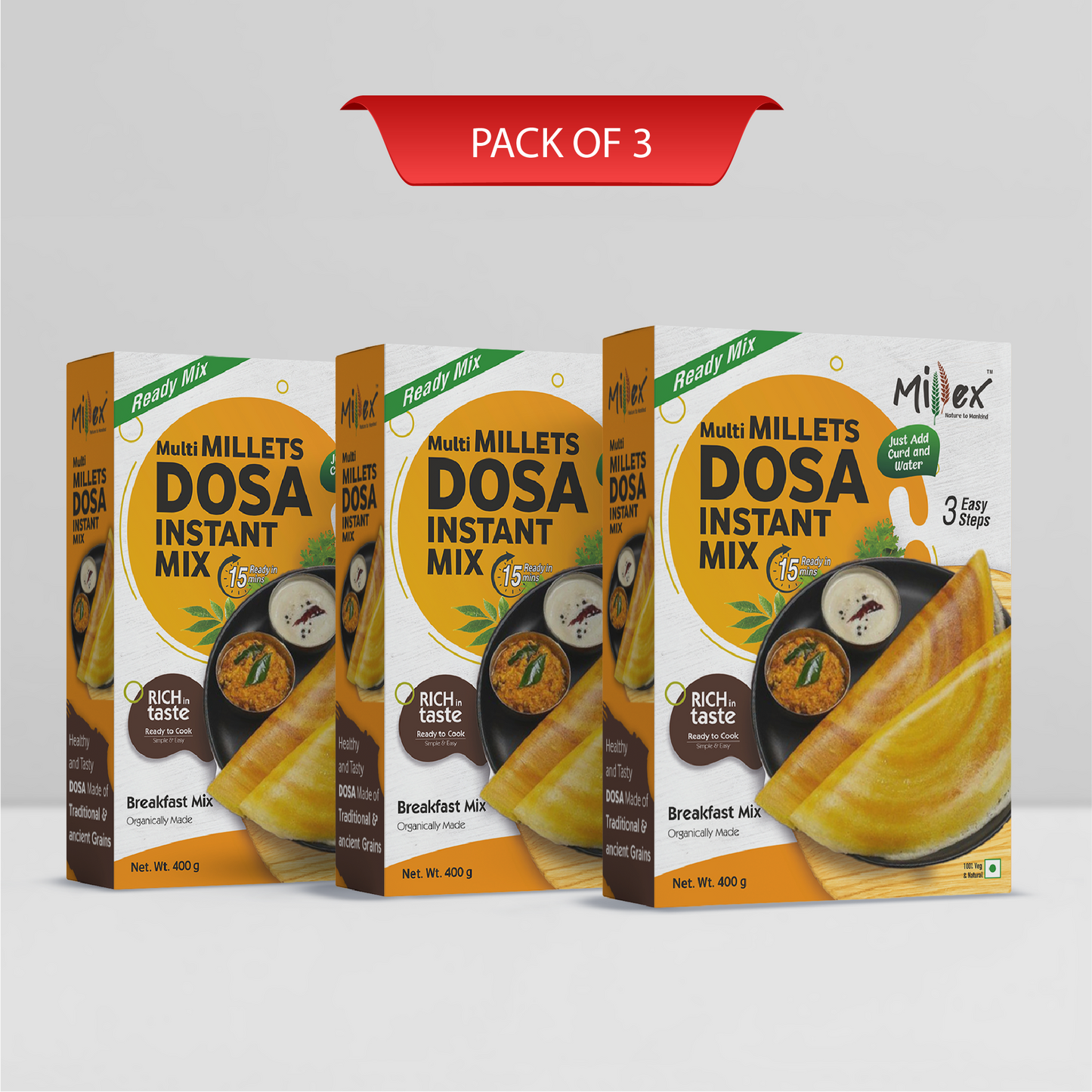 Multi millet dosa mix pack of 3