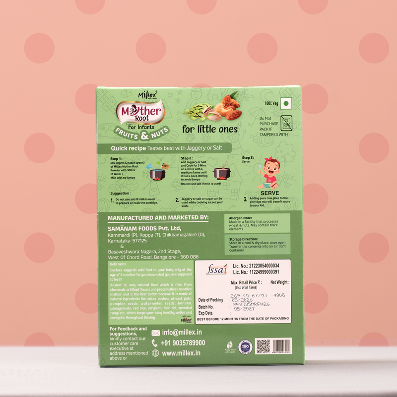 MotherRoot | Fruits & Nuts (Each 400 G) - Value Packs