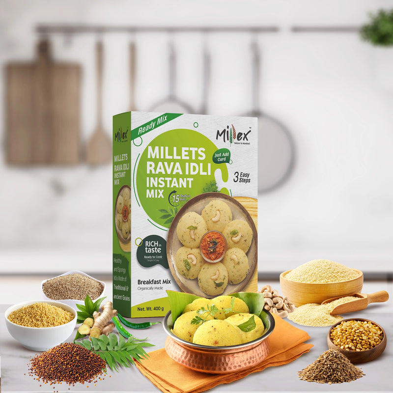Delicious and healthy Millet Rava Idli Instant Mix