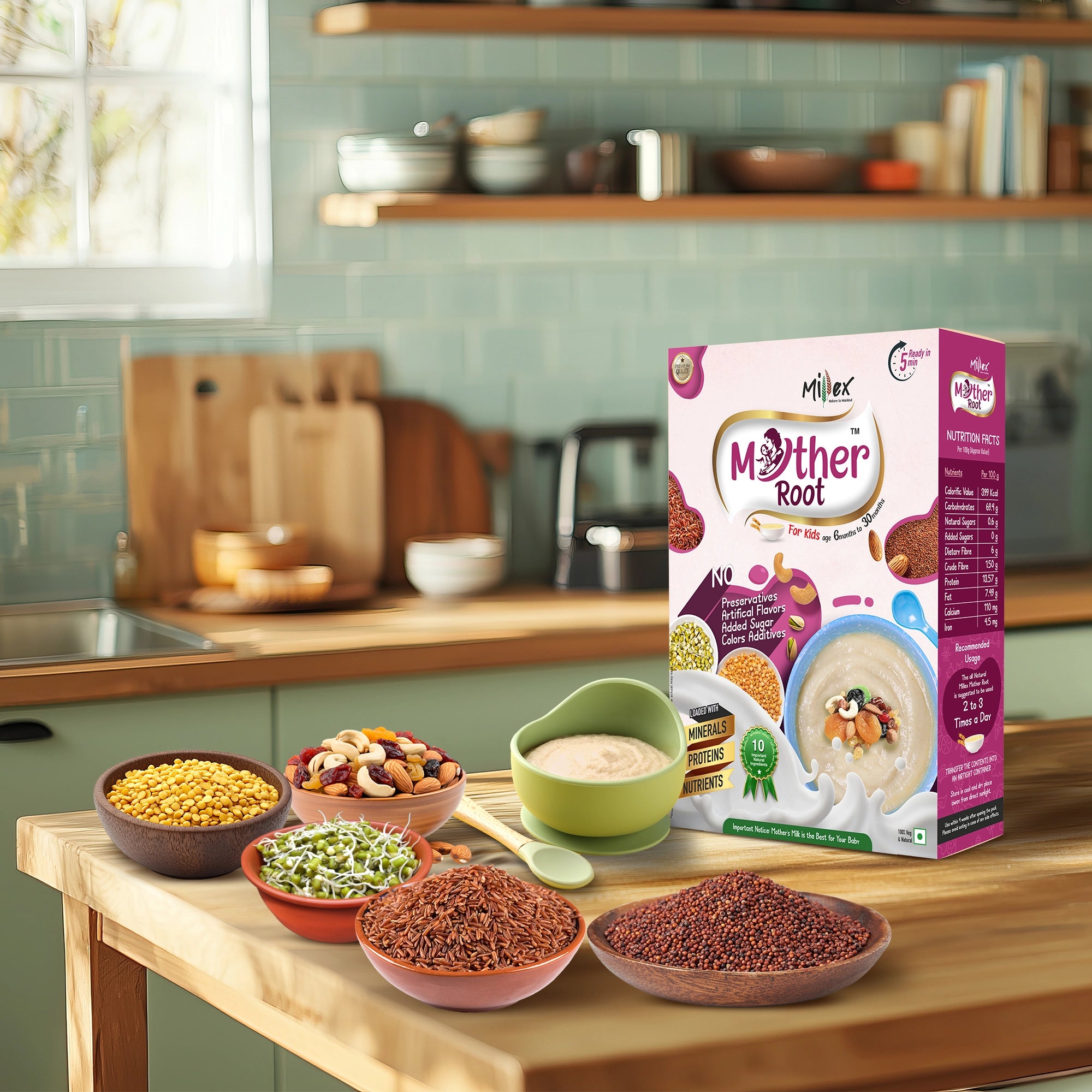 Millex Mother Root |Buy Millet Mix Powder for Babies@ Best Price