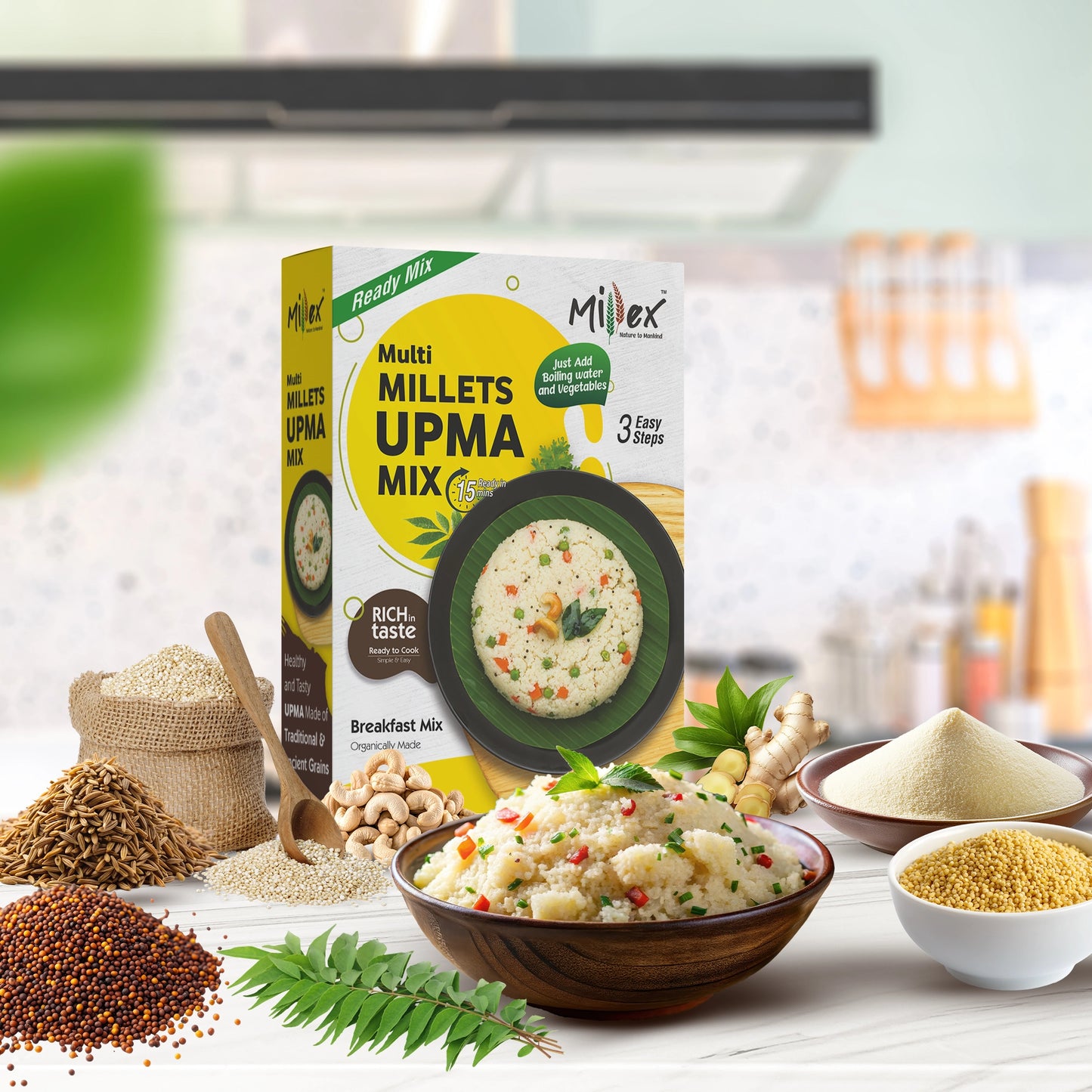 High-Fiber Multi Millet Upma Mix