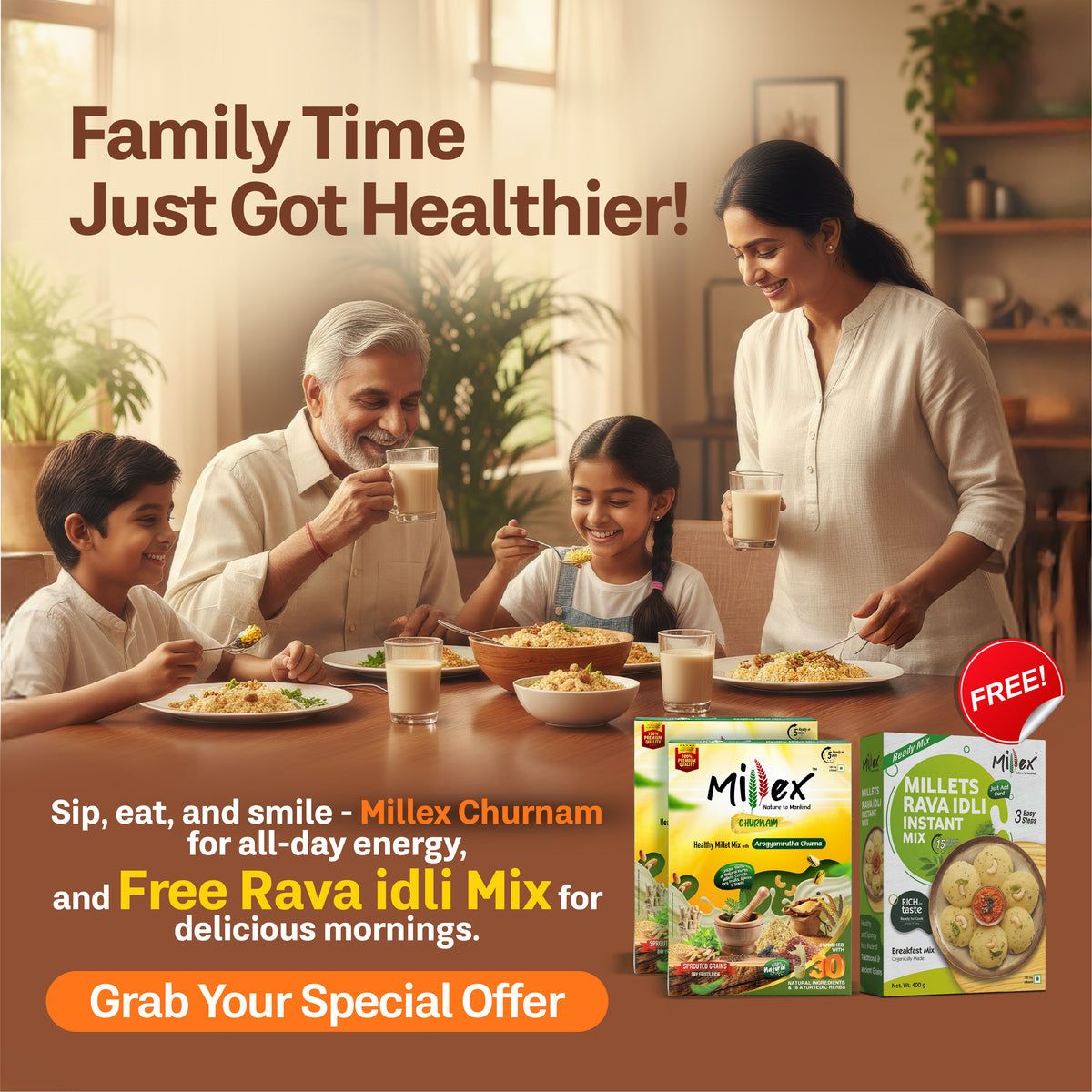 Millex Box Millex- Trusted Millet Based Health Mix and Instant Breakfast Products
