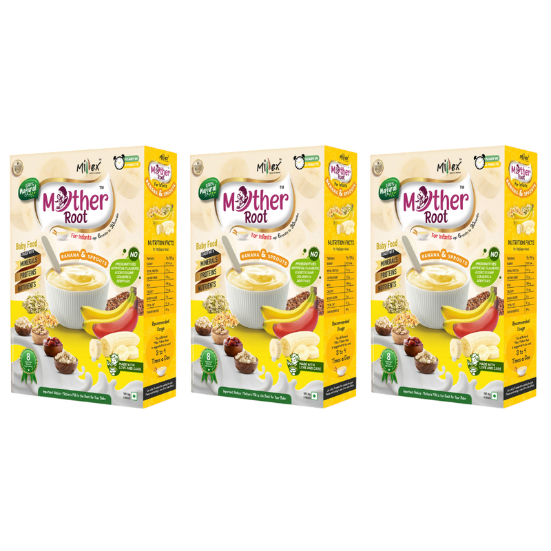 MotherRoot | Banana & Sprouts (Each 400 G) - Value Packs