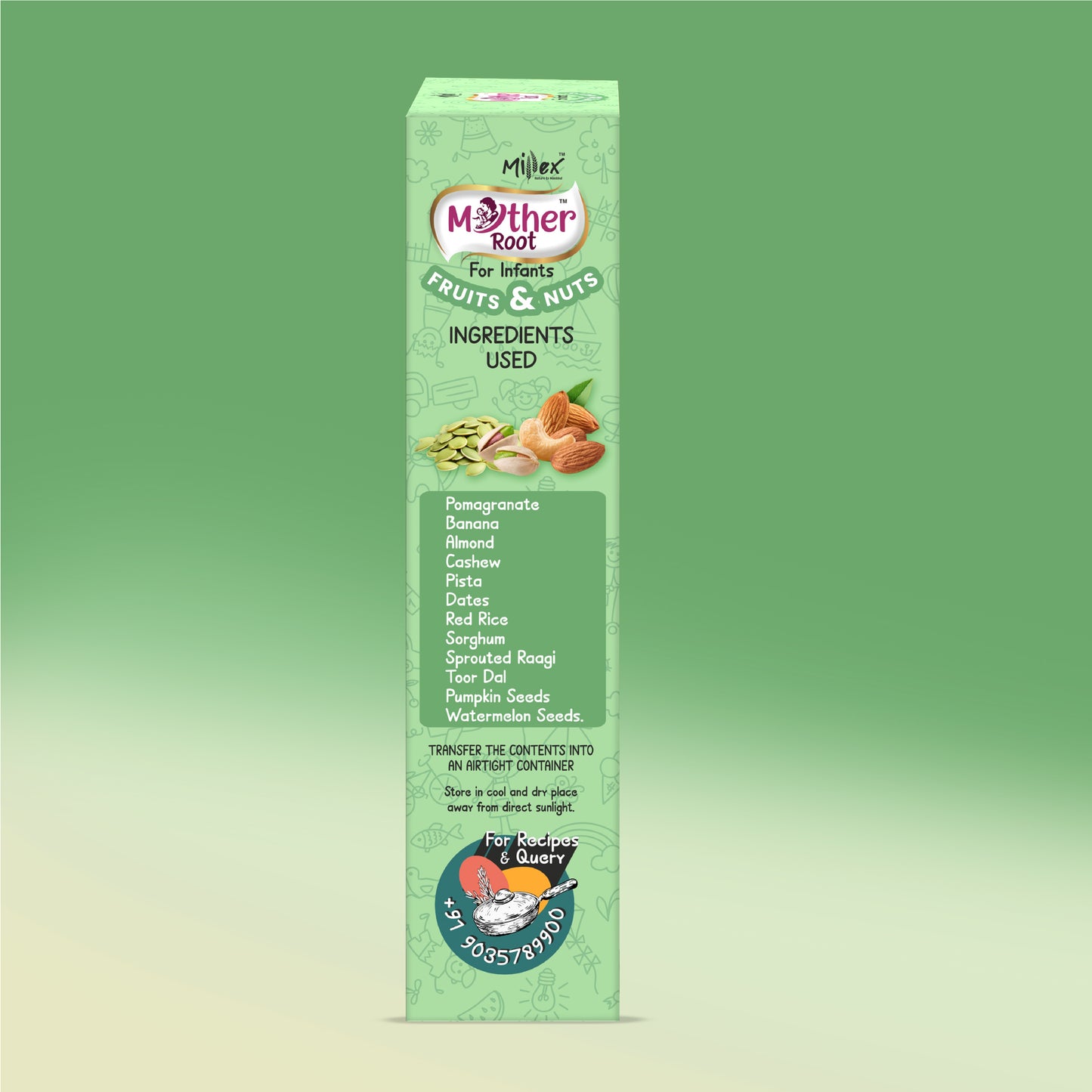 MotherRoot | Fruits & Nuts - Pack of 2 (Total 800g - each 400g)