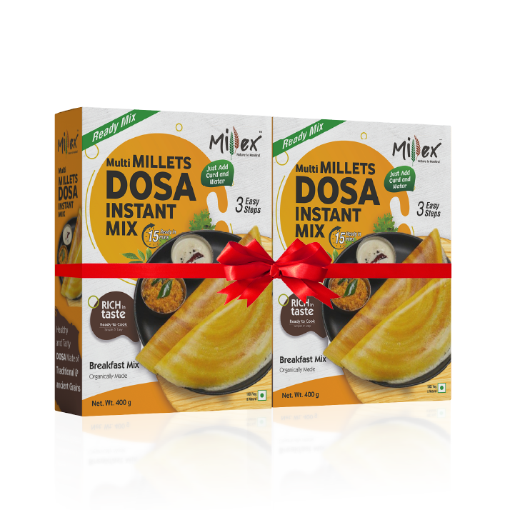 Multi Millet Dosa Instant Mix - Pack of 2 (Total 800g - each 400g)