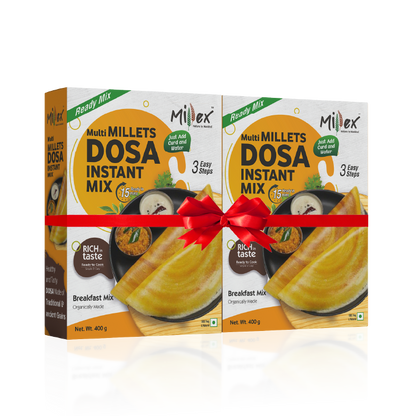 Multi Millet Dosa Instant Mix - Pack of 2 (Total 800g - each 400g)