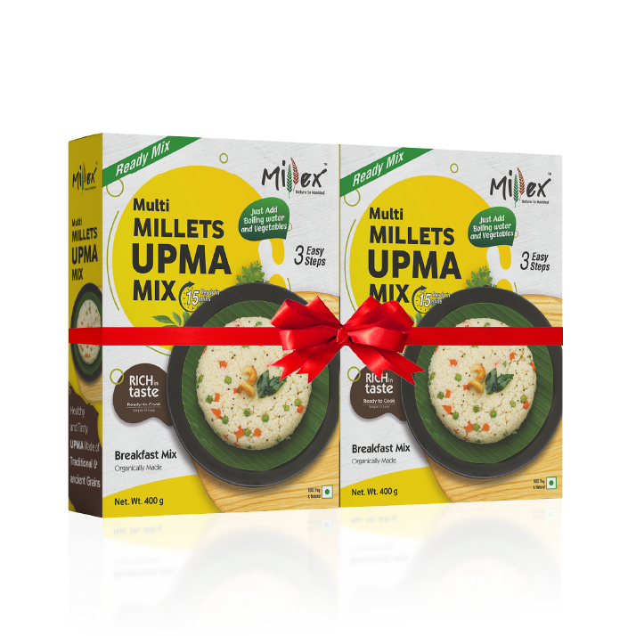 Multi Millet Upma Mix - Pack of 2 (Total 800g - each 400g)