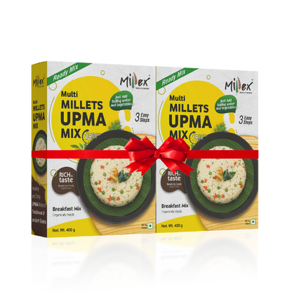 Multi Millet Upma Mix - Pack of 2 (Total 800g - each 400g)