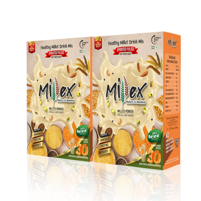 Millex Healthy Millet Mix Without Churnam - Pack of 2 (2kg - each 1kg)