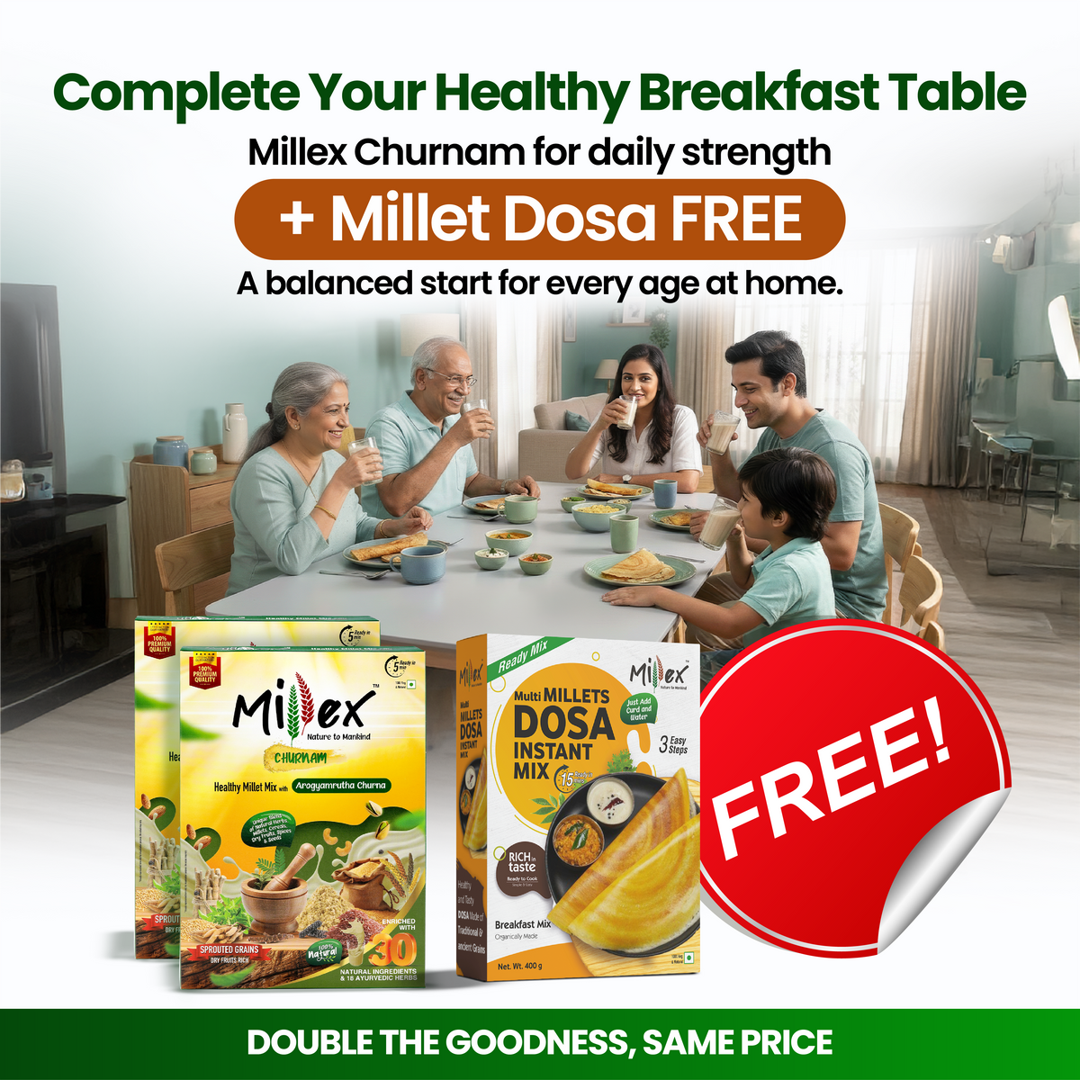 Millex Box Millex- Trusted Millet Based Health Mix and Instant Breakfast Products