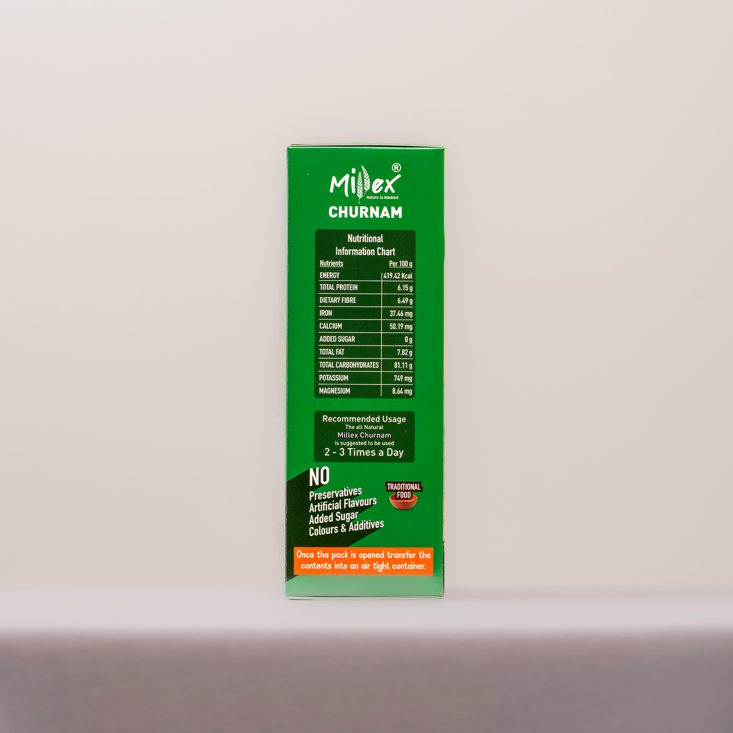 Millex Millet Health Drink Mix with churnam (800g)