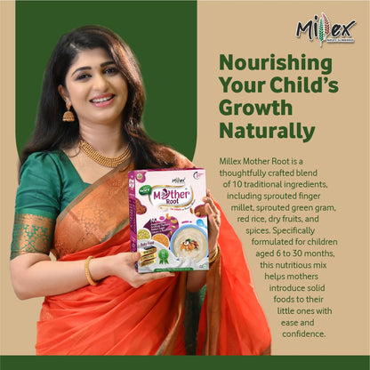 Aditi Prabhudeva presenting Millex Mother Root Mix for children’s immunity