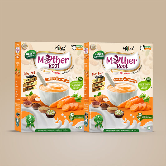 MotherRoot | Carrot & Almond- Pack of 2 (Total 800g - each 400g)