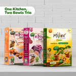 One Kitchen, Two Bowls Trio - Health Mix with Churnam (800g) + Mother Root Original (400g) + Carrot & Almond (400g) thumbnail