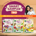 Smart Sampler Trio |  Millex Mother Root |   Fruits & Nuts  |  Banana & Sprouts (Total 1200g - each 400g) thumbnail