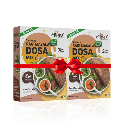 Sprouted Ragi Masala Dosa Mix (Pack of 2)