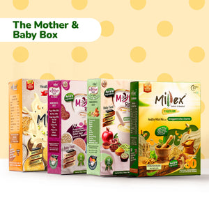 The Mother & Baby Box - Health Mix with Churnam (800g) + Healthy Millet Mix (800g) + Mother Root Original (400g) + Fruits & Nuts (400g)