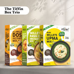 The Tiffin Box Trio - Multi Millet Dosa + Millet Rava Idli + Multi Millet Upma (Total 1200g - each 400g) thumbnail
