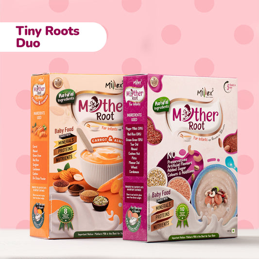 Tiny Roots Duo - Mother Root Original + Carrot & Almond (Total 800g - each 400g)