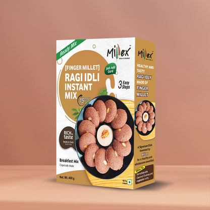 IDLI COMBO - Millet Rava Idli Instant Mix (Finger Millet) | Ragi Idli Instant Mix (Total 800g - each 400g)