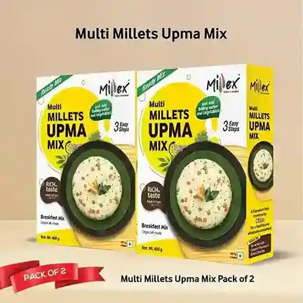 Multi Millet Upma Mix - Pack of 2 (Total 800g - each 400g)