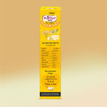 Yellow package of Mother Earth Banana & Serpent for infants with nutrition facts on a gradient background thumbnail