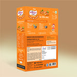Orange packaging box of Mother Nour Carrot & Almond for infants on a beige background thumbnail